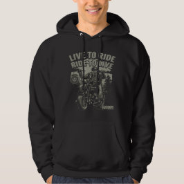Levande till Ride, Ride till levande motorcykel Hoodie
