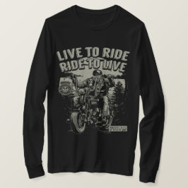 Levande till Ride, Ride till levande motorcykel T Shirt