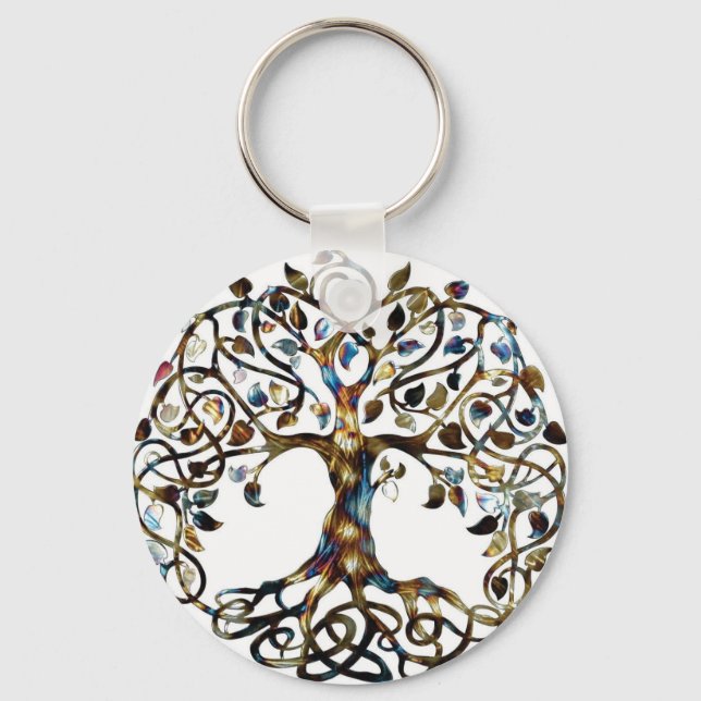 Levande Träd Nyckelring (Framsida)