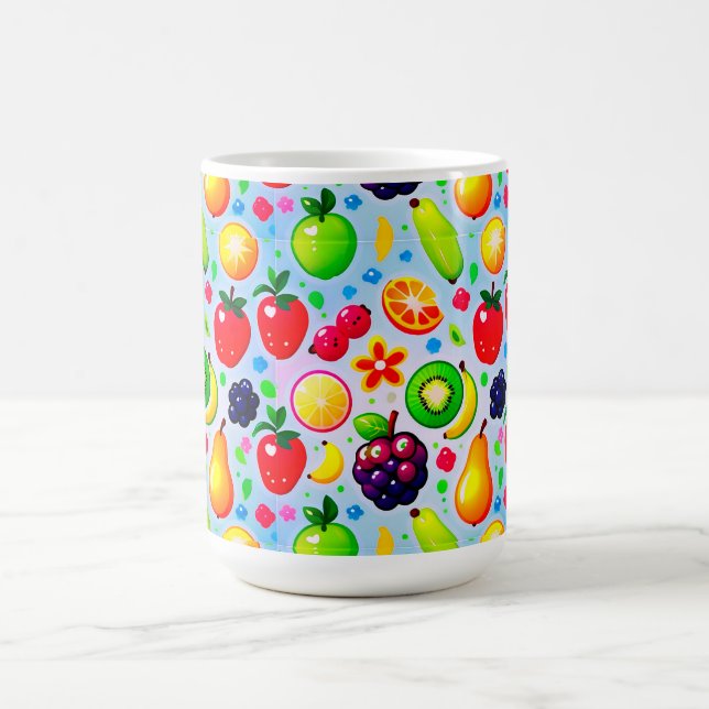 Levande tropiska frukter kaffemugg (Center)