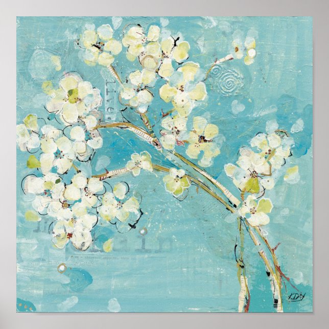 Levande turkos poster (Framsidan)