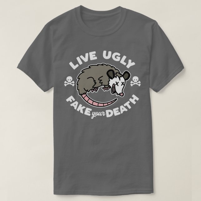Levande Ugly Fake Din död T Shirt (Design framsida)