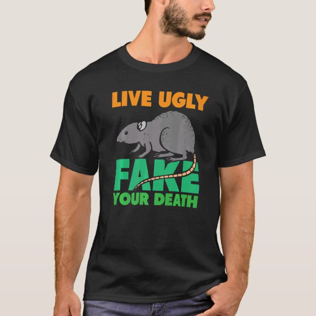 Levande Ugly Fake Your Death Råttor T Shirt (Framsida)