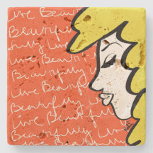 Levande vackert Underlägg ston