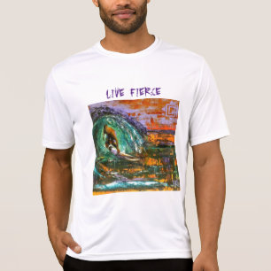 Levande våldsam manar kortärmadT-tröja Tee Shirt
