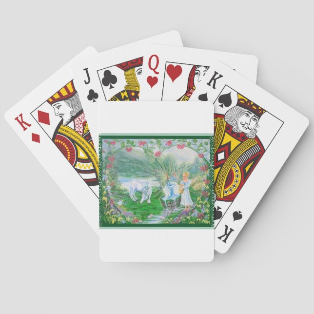 Levande Vår Spel Kort (Baksidan)