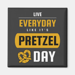 Levande vardag som Pretzel-dagen 26 april Magnet