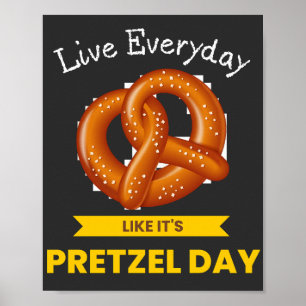 Levande vardag som Pretzel-dagen Poster
