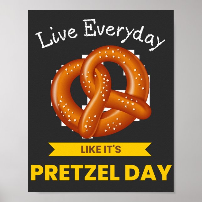Levande vardag som Pretzel-dagen Poster (Framsidan)