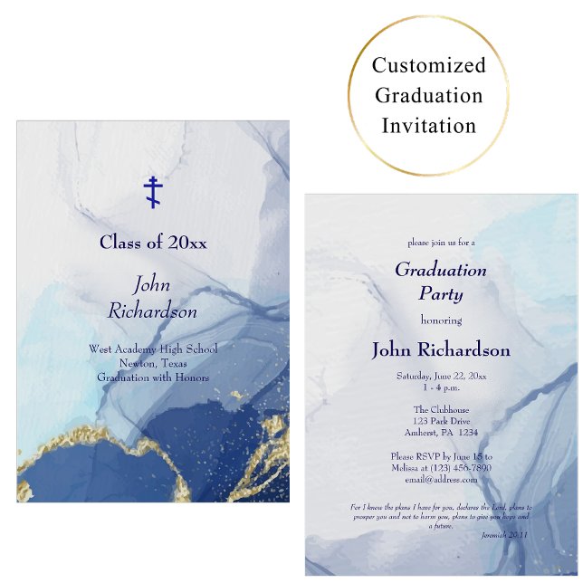 Levande Vatten 2025 Studentfest Ortodox Inbjudningar (Skapare uppladdad)