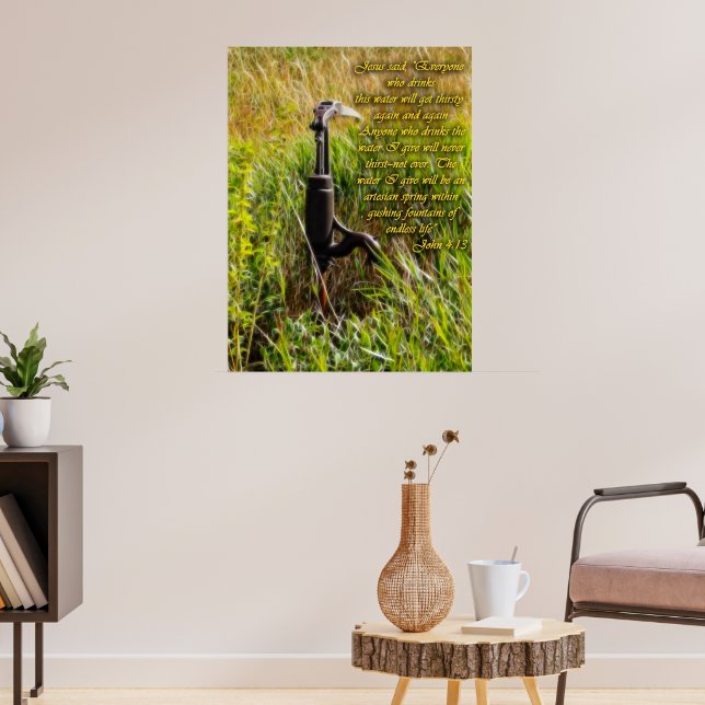 Levande Vatten John 4 Idéational Poster (Vardagsrum 3)