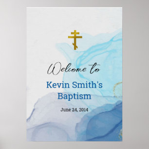 Levande Vatten ortodoxa kristna baptism Poster