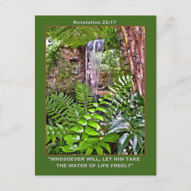 LEVANDE VATTEN-vykort Vykort (Framsida)