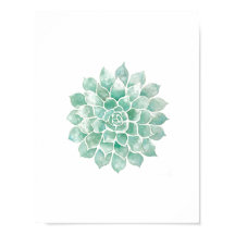 Levande vattenfärger: blå Grönt