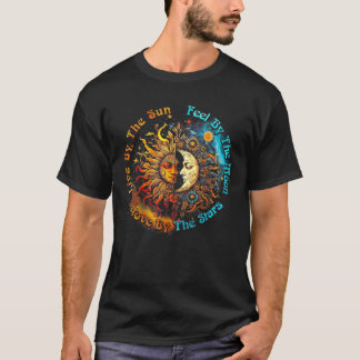 Levande vid Sol-känslan vid Måne:s färd vid stjärn T Shirt
