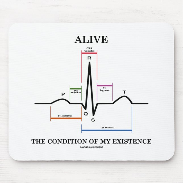 Levande Villkor om min existens (EKG/EKG) Musmatta (Framsidan)