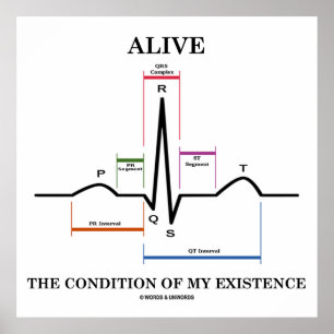 Levande Villkor om min existens (EKG/EKG) Poster