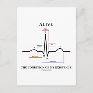 Levande Villkor om min existens (EKG/EKG) Vykort