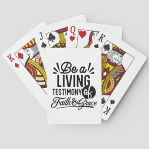 Levande Vittnesboken Citat Kristen Motivation Casinokort