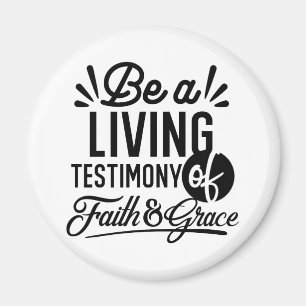 Levande Vittneskyrka Bibelcitat Kristen Motivation Magnet