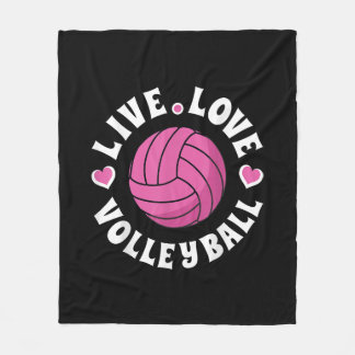 Levande volleyboll för kvinnor flickor Volleyball  Fleecefilt