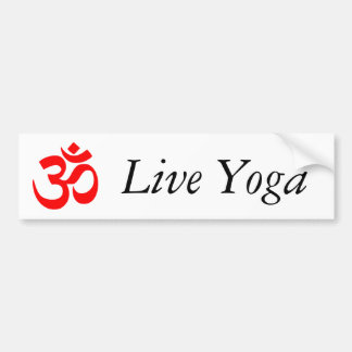 Levande Yoga Bildekal