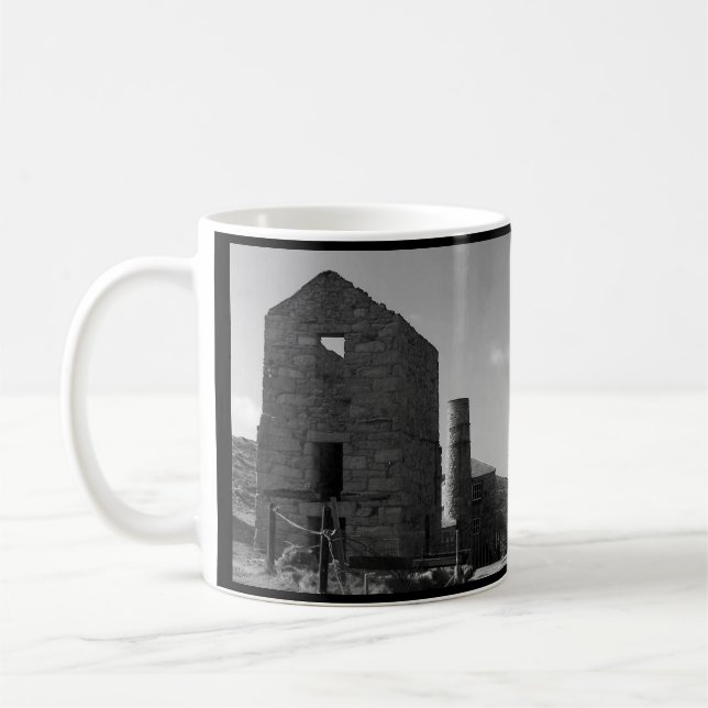 Levant min Cornwall England Poldark läge Kaffemugg (Vänster)