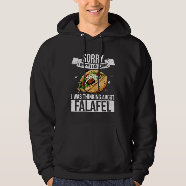 Levantine Food Arabic Chef Kebap Falafel Hoodie (Framsida)