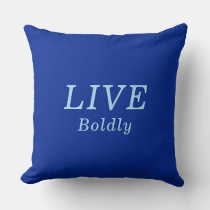 "LEVE Bolely" Cobalt & Blue Encouragement Kudde