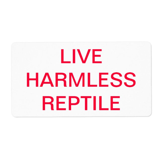 LEVE HERMLESS REPTILE FRAKTSEDEL (Framsidan)
