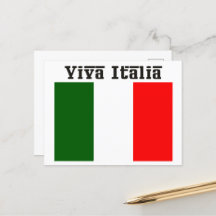 Leve Italien och italienska flaggan