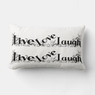 LEVE KÄRLEK LAUGH Design Bedroom eller Couch Pillo Lumbarkudde