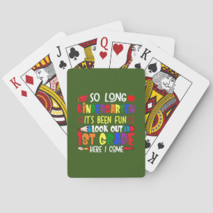 Leve Kindergarten First Klass Lärare Casinokort