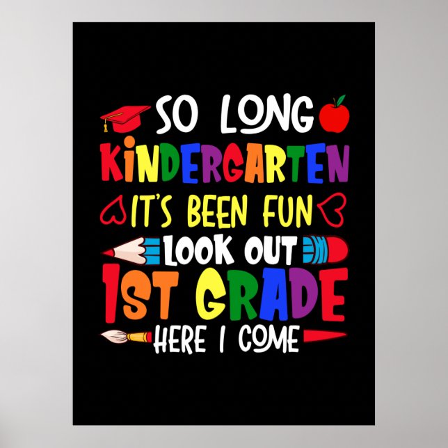 Leve Kindergarten First Klass Lärare Poster (Framsidan)