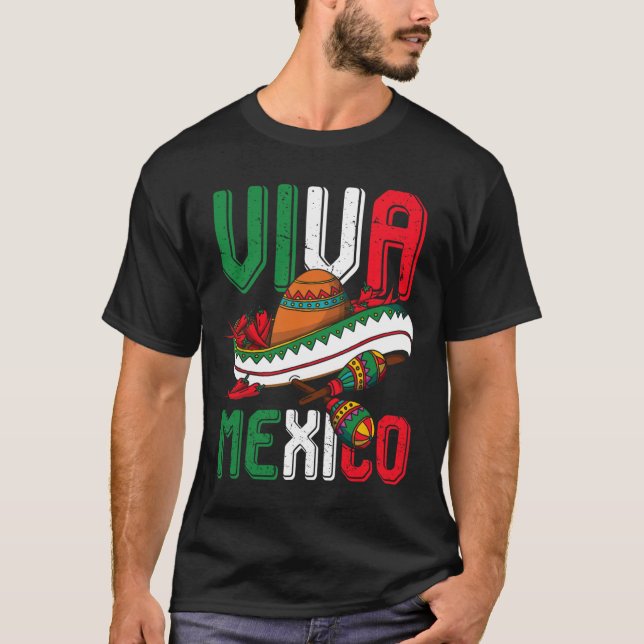Leve Mexiko Cinco De Mayo T Shirt (Framsida)