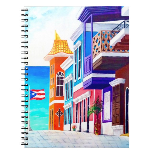 ¡Leve Puerto Rico! Anteckningsbok (Framsidan)