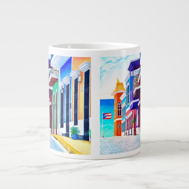 ¡Leve Puerto Rico! Jumbo Mugg (Framsidan)