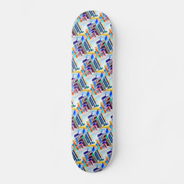 ¡Leve Puerto Rico! Mini Skateboard Bräda 18,5 Cm