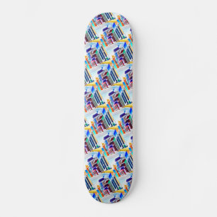 ¡Leve Puerto Rico! Mini Skateboard Bräda 18,5 Cm