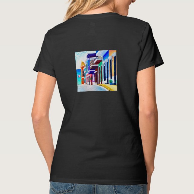 ¡Leve Puerto Rico! T Shirt (Baksida)