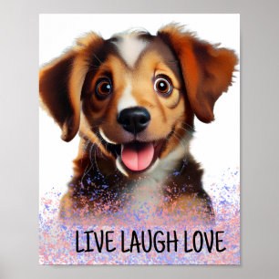 leve skratta kärlek poster