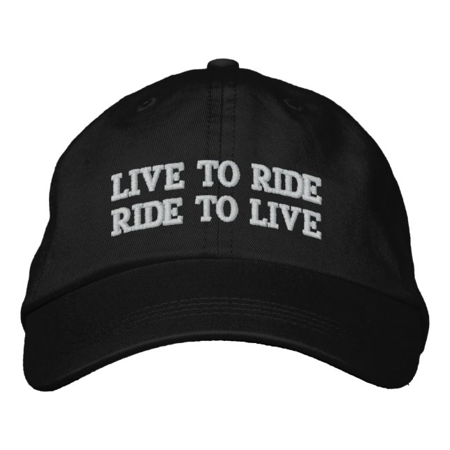 LEVE TO RIDE RIDE TO LIVE BRODERAD KEPS (Framsida)