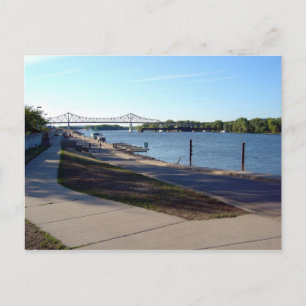 Levee - Winona, MN Vykort
