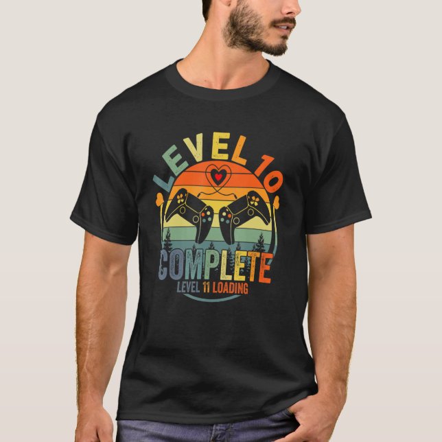 Level 10 Complete Level 11 Loading Game Wedding An T Shirt (Framsida)