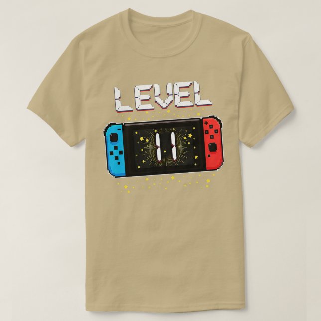Level 11 Birthday Gaming 11 Year Old Video Games G T Shirt (Design framsida)