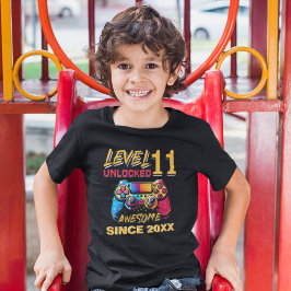 Level 11 Unlocked - Fun Birthday 11 Gamer T Shirt