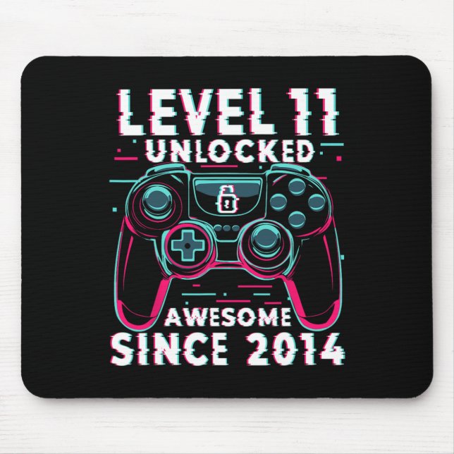 Level 11 Unlocked Video Game 11th Birthday Gamer B Musmatta (Framsidan)