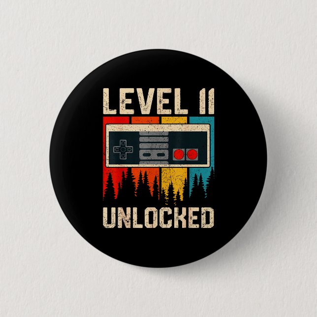 Level 11 Unlocked Video Game Controller Birthday M Knapp (Framsida)