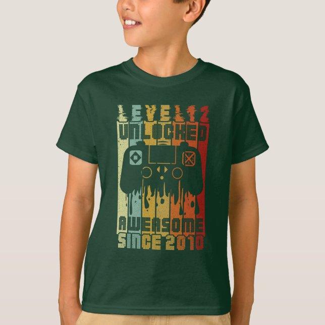  Level 12 glad födelsedag 2010 t-shirt  (Framsida)
