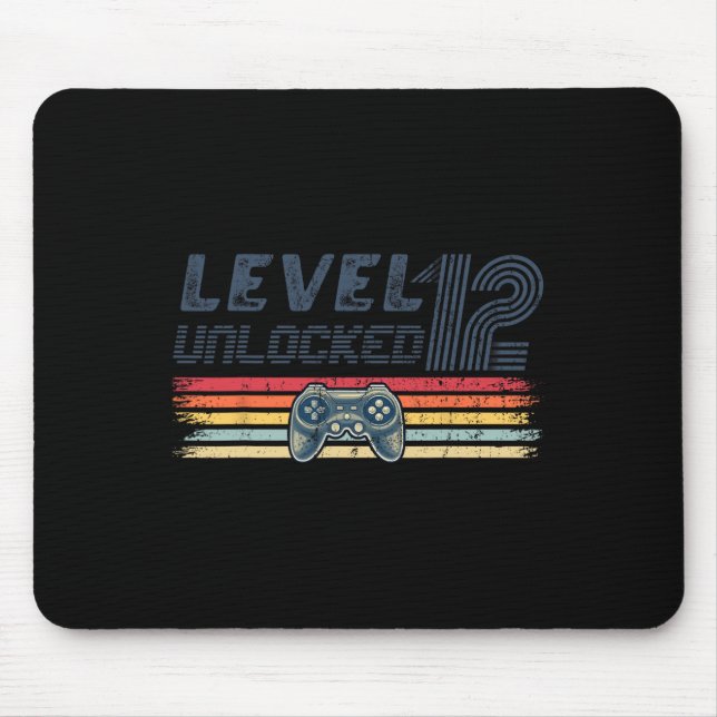 Level 12 Unlocked Video Game 12th Birthday Gamer B Musmatta (Framsidan)
